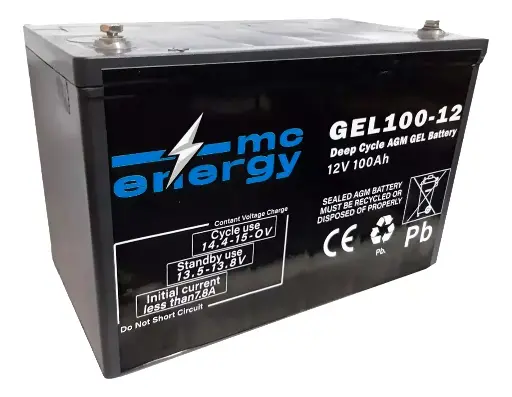 [GEL100-12] Batería MC Energy Gel 12v 100ah Ciclo Profundo